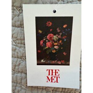 The Met "Clara Peeters A Bouquet of Flowers" Womens Large Silk Scarf 53 inch New